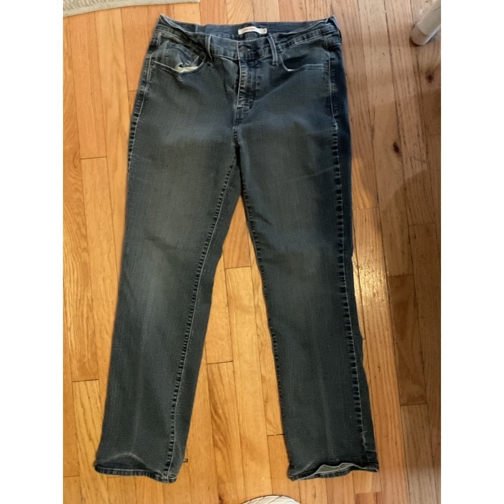 Levi's 505 Women's Blue Denim Jeans, Size 12 Medium, Cotton, Straight T55-21